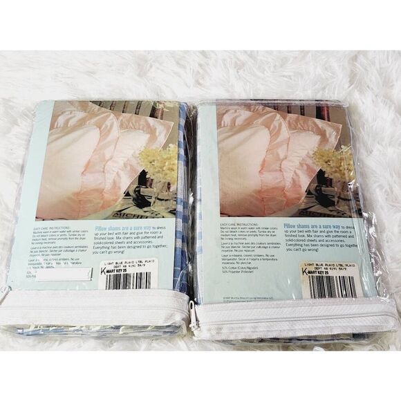 1990's Martha Stewart Semi Sheer Voile and Two Standard Shams #B2 - Picture 3 of 8